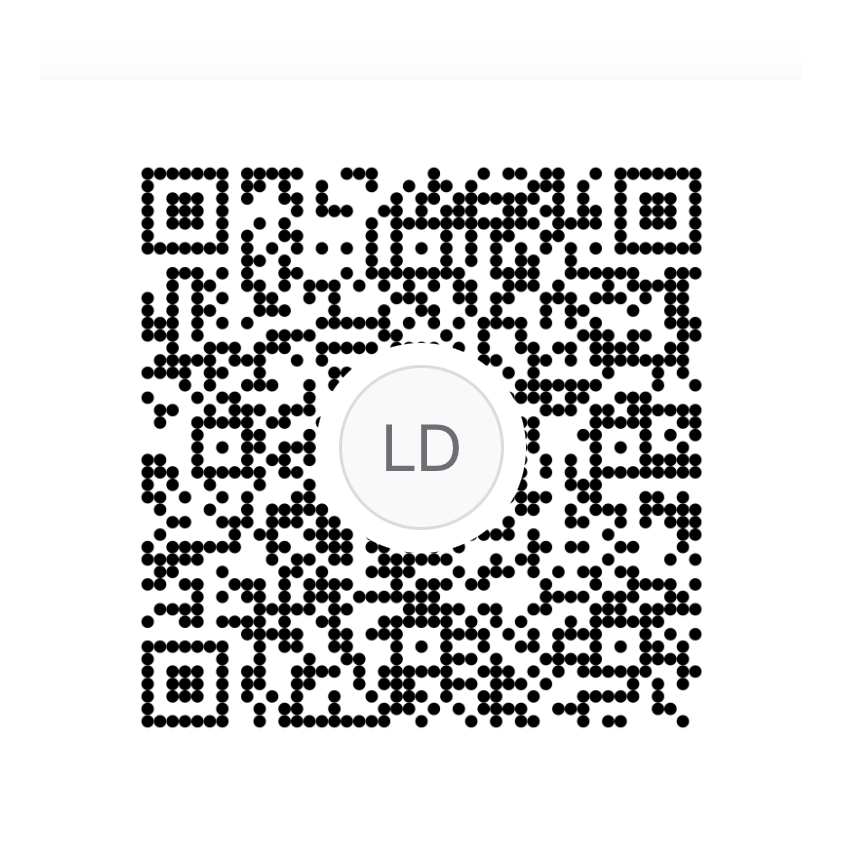 Venmo QR code for @leahdubon1